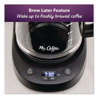 Mr. Coffee® 12-Cup Programmable Coffee Maker, Black/Stainless Steel (JAR2176620)