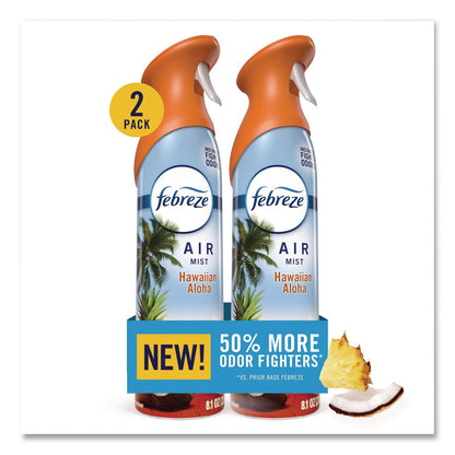 Febreze® AIR, Hawaiian Aloha, 8.1 oz Aerosol Spray, 2/Pack, 3 Packs/Carton (PGC21321)