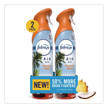 Febreze® AIR, Hawaiian Aloha, 8.1 oz Aerosol Spray, 2/Pack (PGC21321PK)