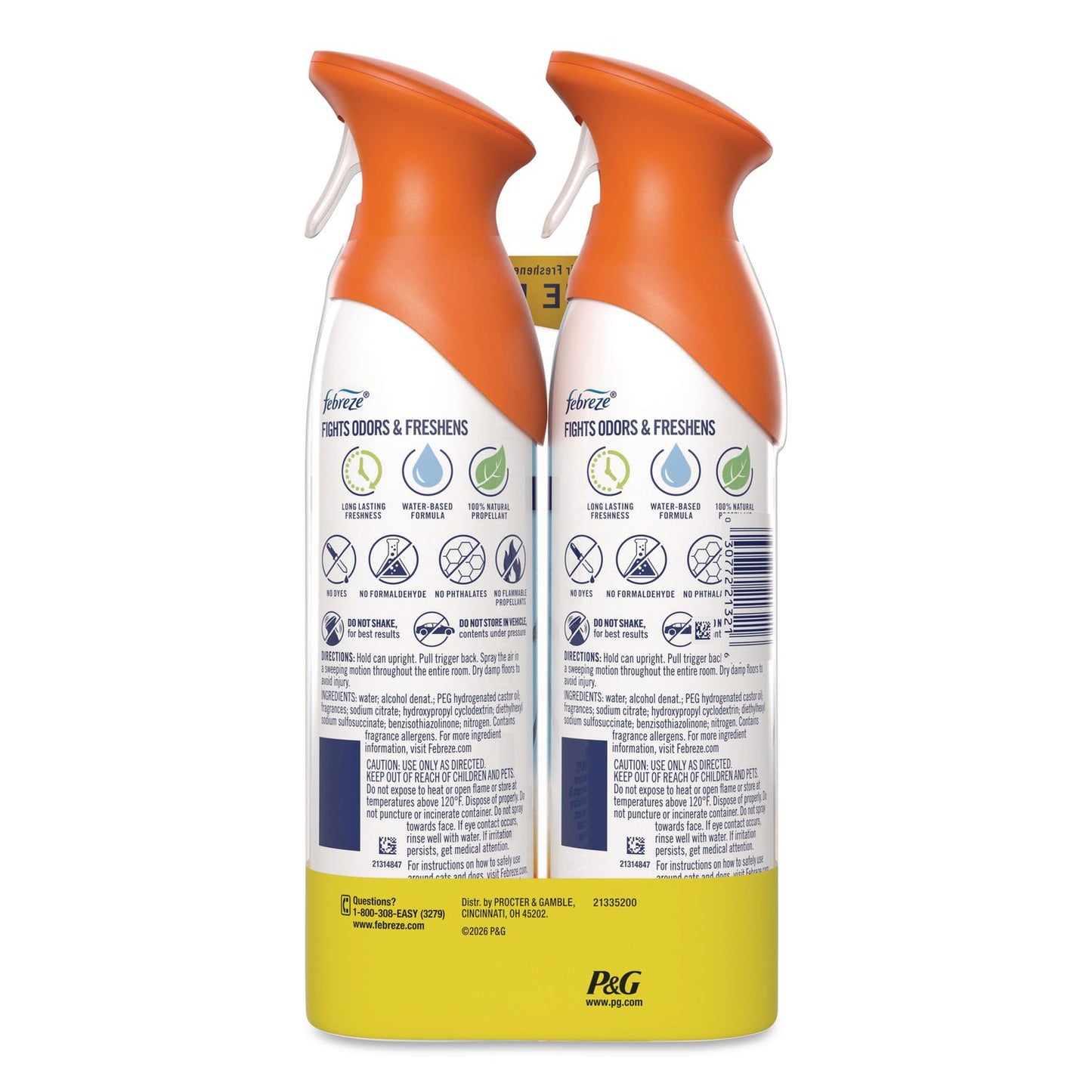 Febreze® AIR, Hawaiian Aloha, 8.1 oz Aerosol Spray, 2/Pack (PGC21321PK)