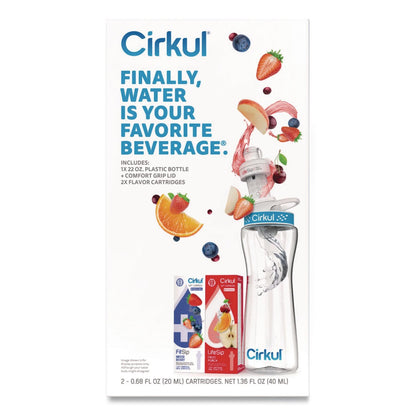 Cirkul® Flavor Water Bottle Kit, 22 oz, Clear (CIR850021373375)