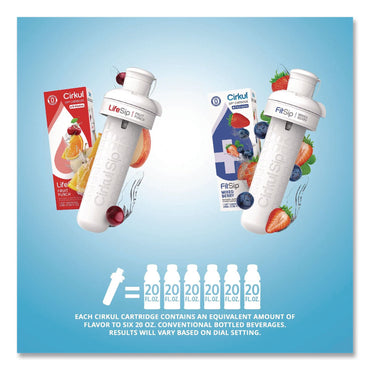 Cirkul® Flavor Water Bottle Kit, 22 oz, White (CIR850021373382)