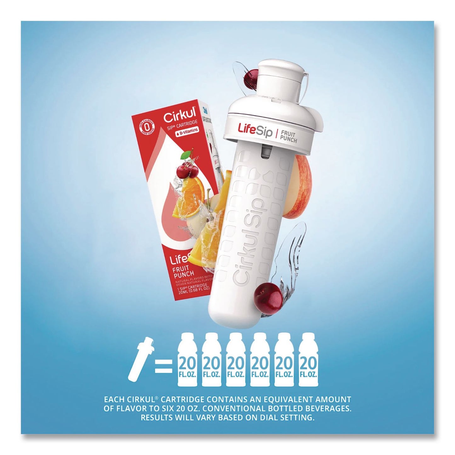 Cirkul® LifeSip Flavor Cartridge, Sugar-Free Fruit Punch (CIR850021373399)