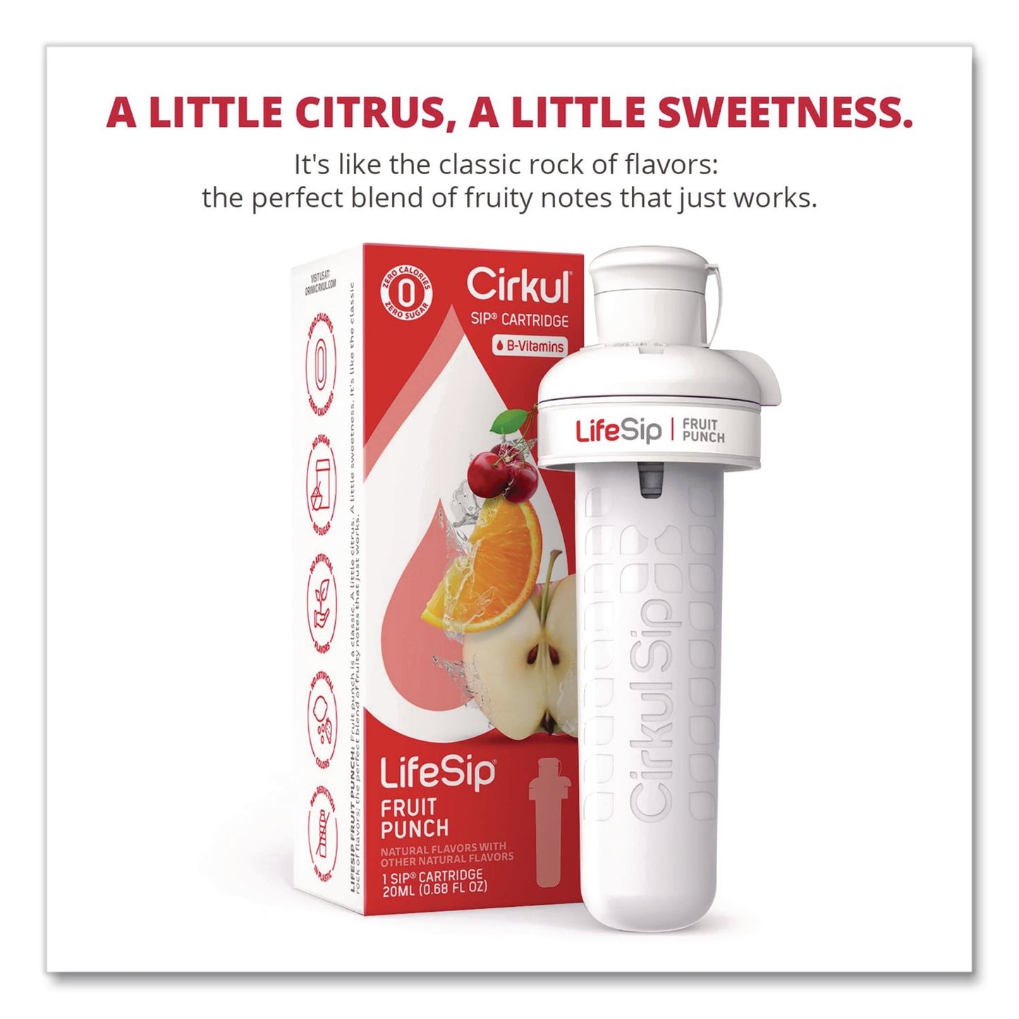 Cirkul® LifeSip Flavor Cartridge, Sugar-Free Fruit Punch (CIR850021373399)