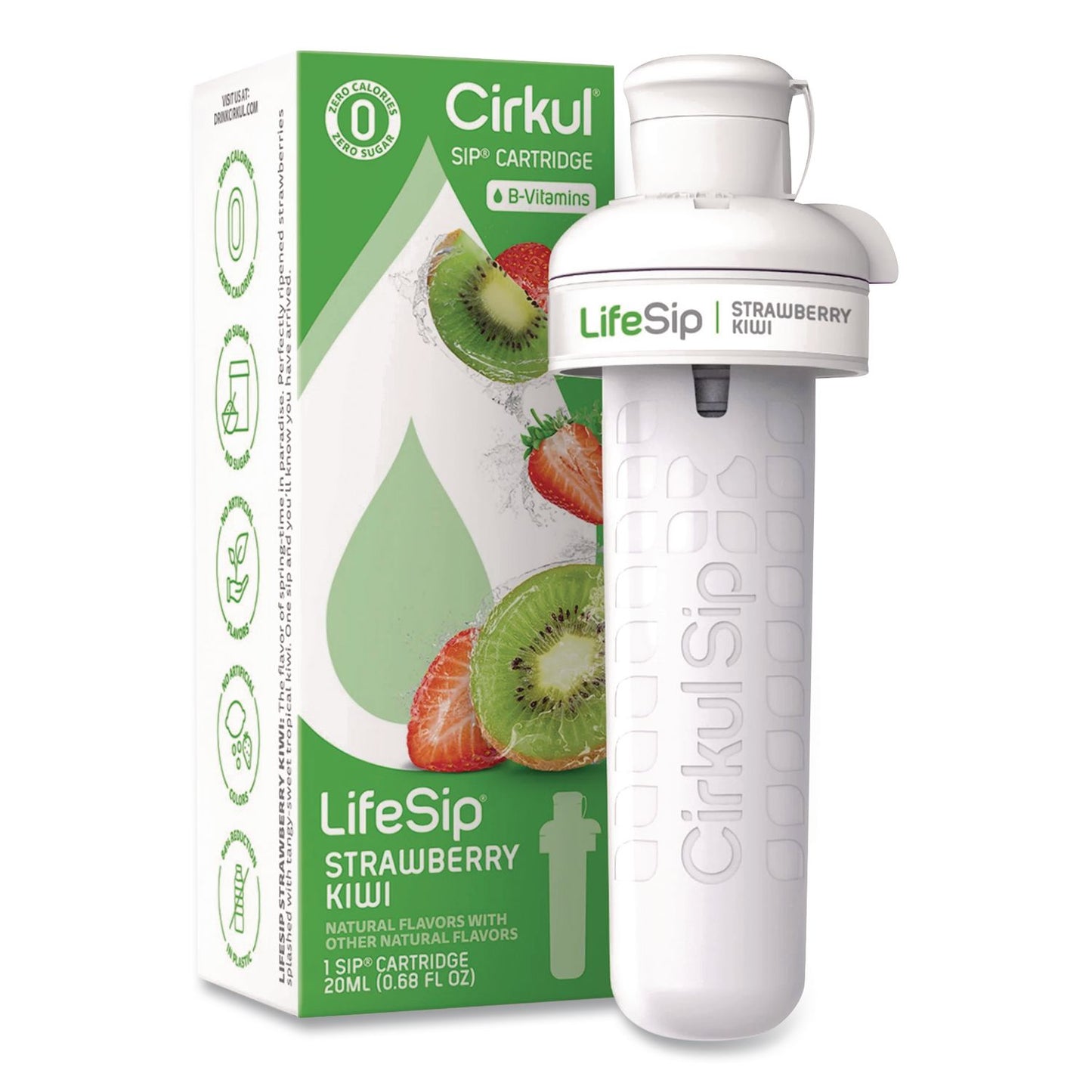 Cirkul® LifeSip Flavor Cartridge, Sugar-Free Strawberry Kiwi (CIR850021373405)
