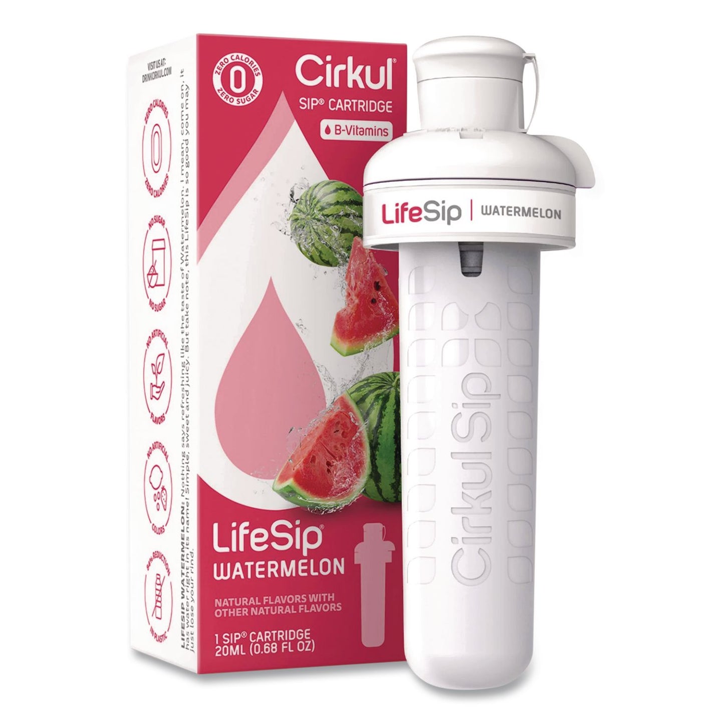 Cirkul® LifeSip Flavor Cartridge, Sugar-Free Watermelon (CIR850021373412)