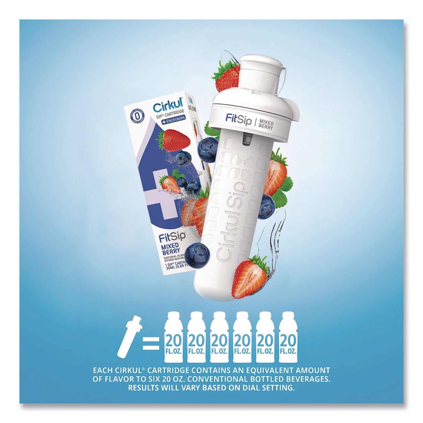 Cirkul® FitSip Flavor Cartridge, Sugar-Free Mixed Berry (CIR850021373429)