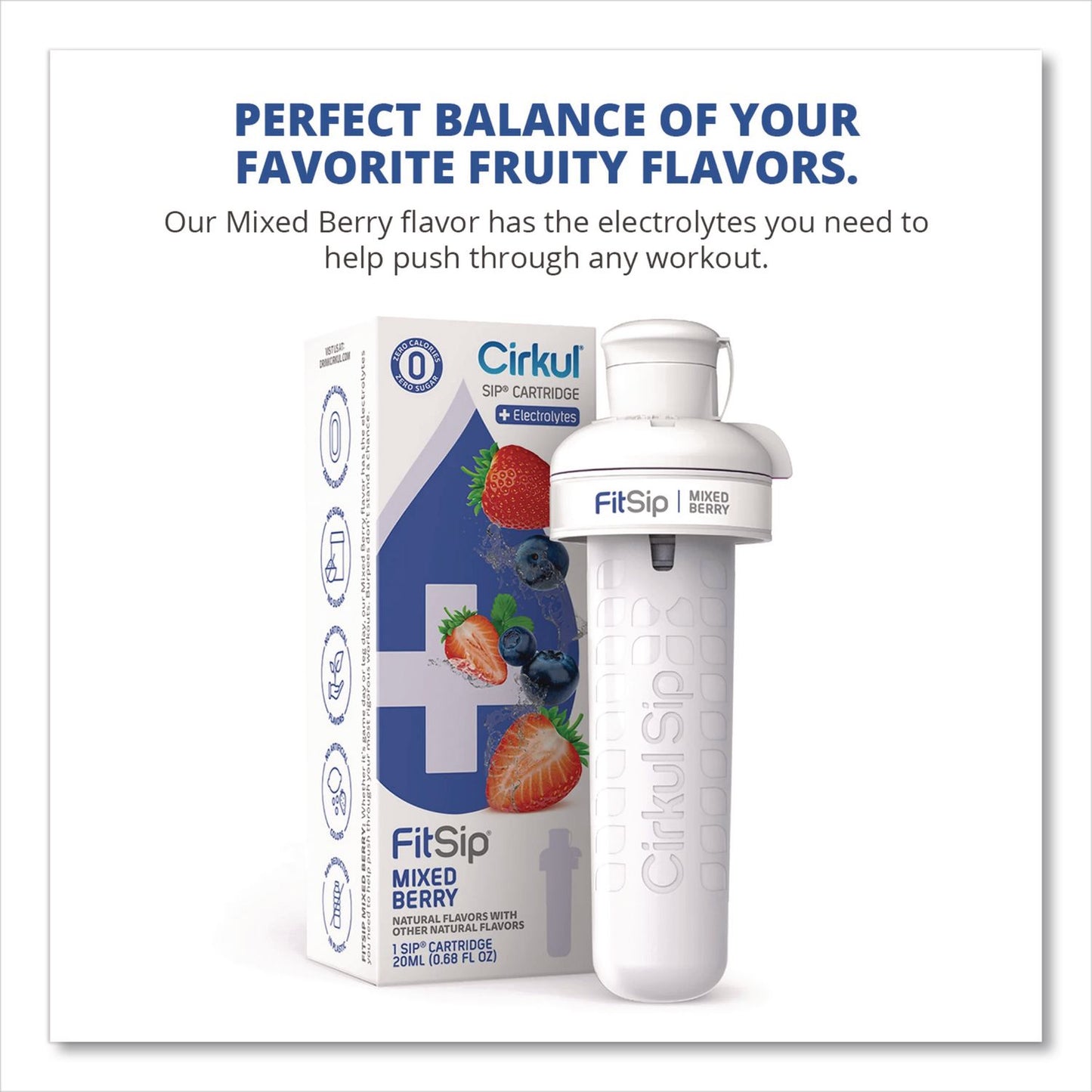 Cirkul® FitSip Flavor Cartridge, Sugar-Free Mixed Berry (CIR850021373429)