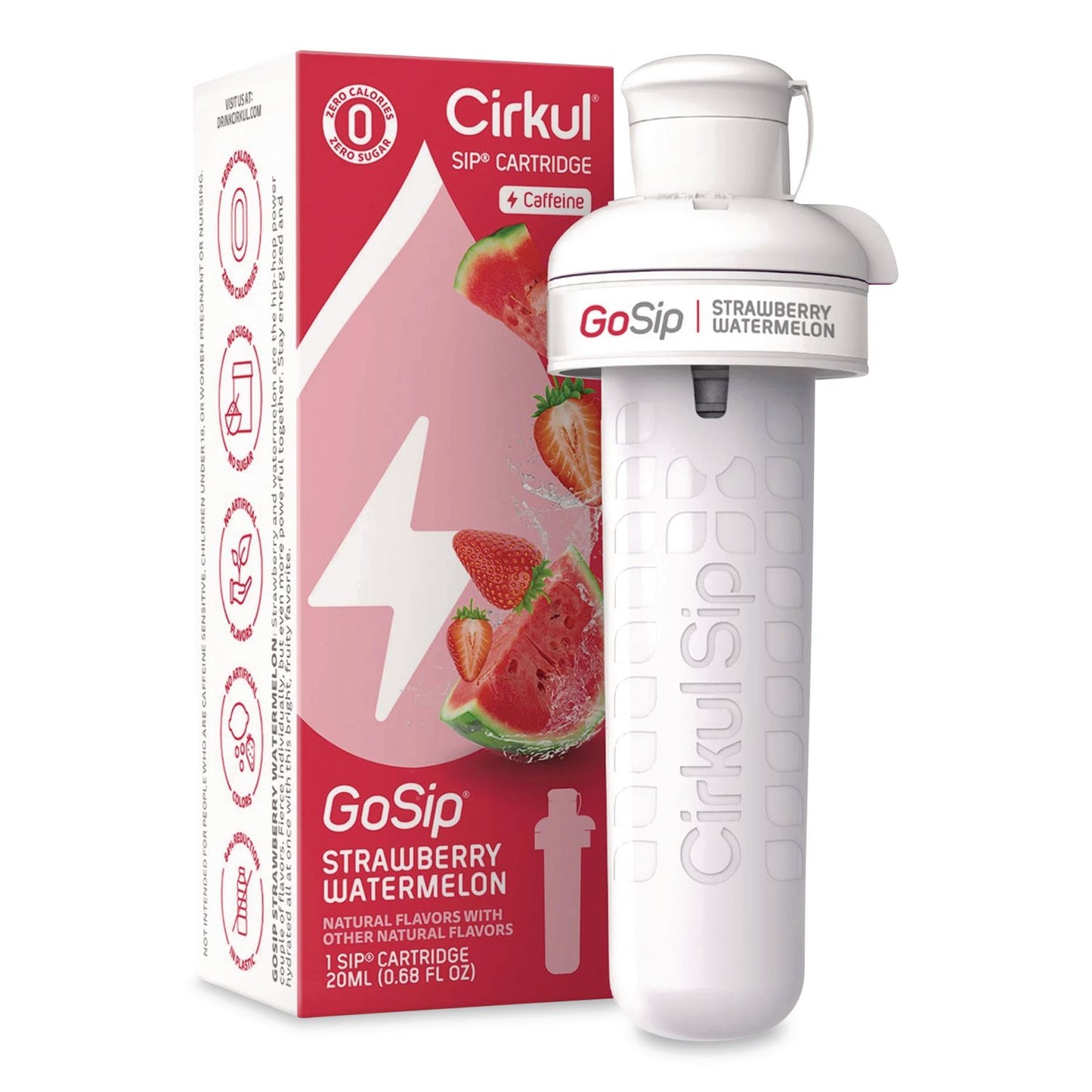 Cirkul® GoSip Flavor Cartridge, Sugar-Free Strawberry Watermelon (CIR850021373450)