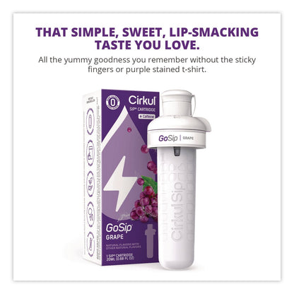 Cirkul® GoSip Flavor Cartridge, Sugar-Free Grape (CIR850021373474)
