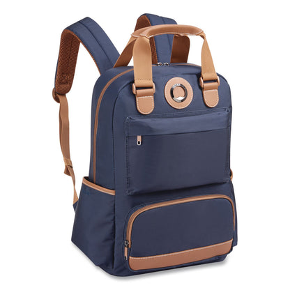 DELSEY PARIS Flanerie Laptop Backpack, Fits Devices Up to 15.9", 13.5 x 7.25 x 16.5, Navy (DSY40303160002)