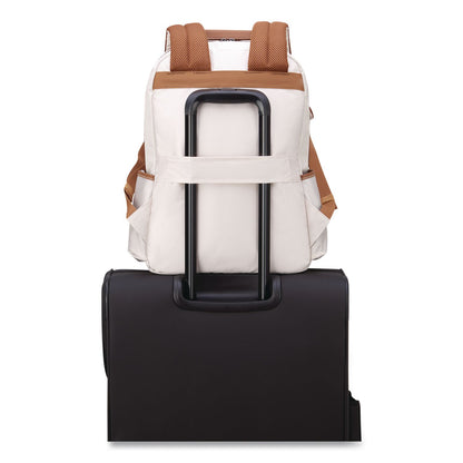 DELSEY PARIS Flanerie Laptop Backpack, Fits Devices Up to 15.9", 13.5 x 7.25 x 16.5, Champagne (DSY40303160017)
