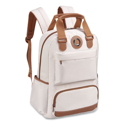 DELSEY PARIS Flanerie Laptop Backpack, Fits Devices Up to 15.9", 13.5 x 7.25 x 16.5, Champagne (DSY40303160017)