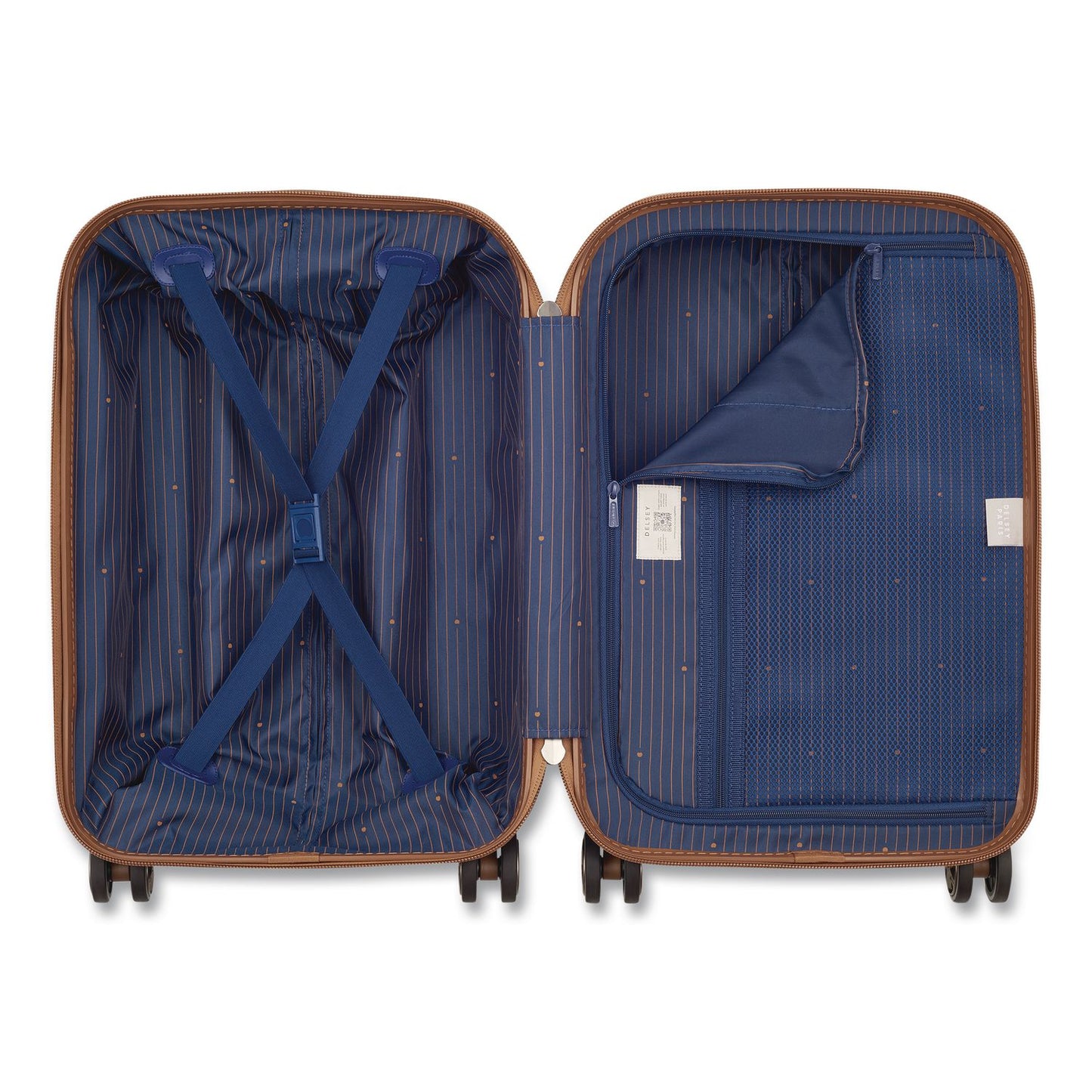 DELSEY PARIS Flanerie 20" Hardside Carry-On Suitcase, 13.75 x 9.25 x 21.25, Navy (DSY40303180502T)
