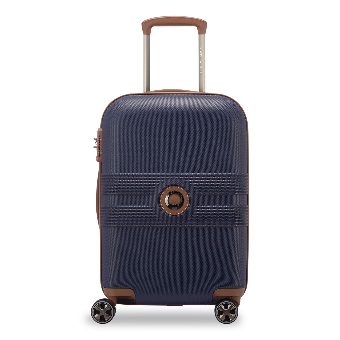 DELSEY PARIS Flanerie 20" Hardside Carry-On Suitcase, 13.75 x 9.25 x 21.25, Navy (DSY40303180502T)