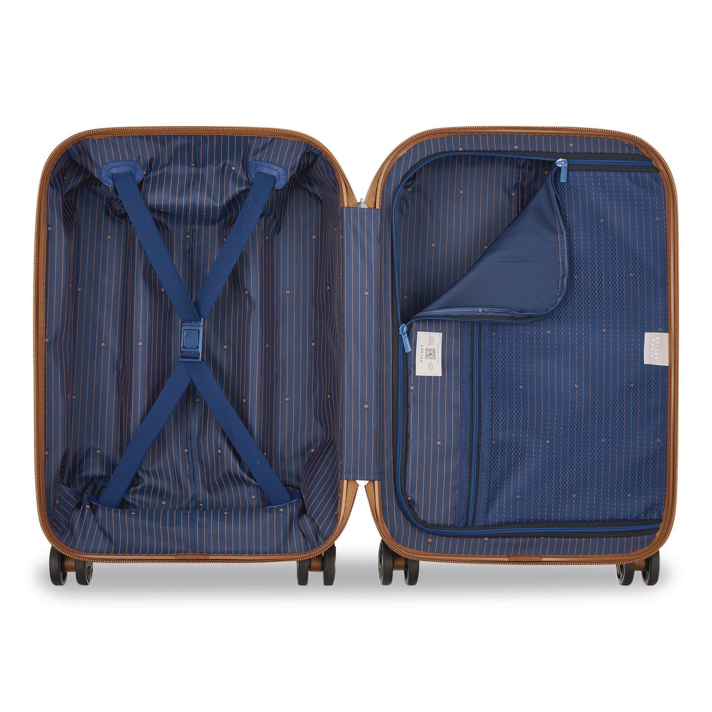DELSEY PARIS Flanerie 20" Hardside Carry-On Suitcase, 13.75 x 9.25 x 21.25, Champagne (DSY40303180517T)