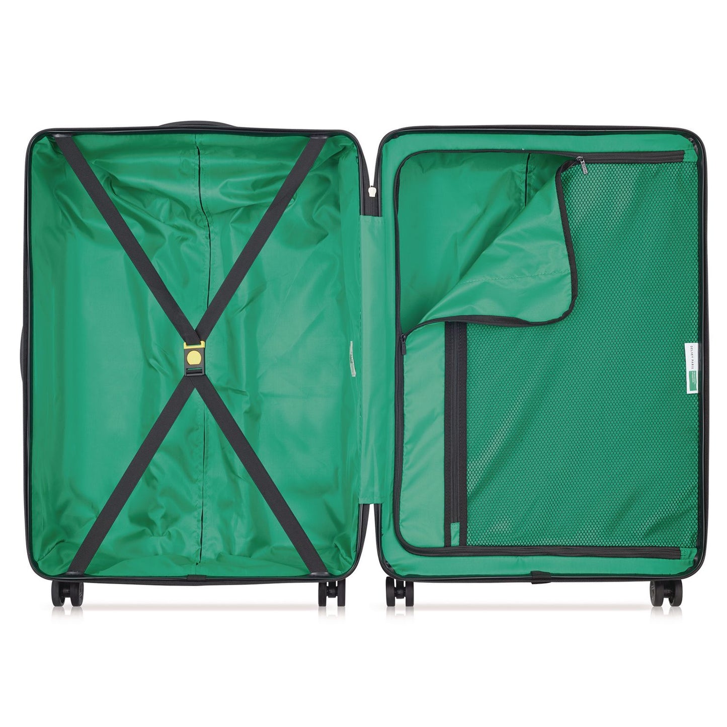 DELSEY PARIS United Colors of Benetton x DELSEY PARIS NOW! 27" Hardside Spinner Suitcase, 20 x 11.5 x 30, Black (DSYB4376282100)