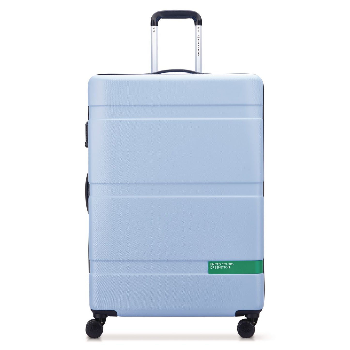 DELSEY PARIS United Colors of Benetton x DELSEY PARIS NOW! 27" Hardside Spinner Suitcase, 20 x 11.5 x 30, Light Blue (DSYB4376282112)