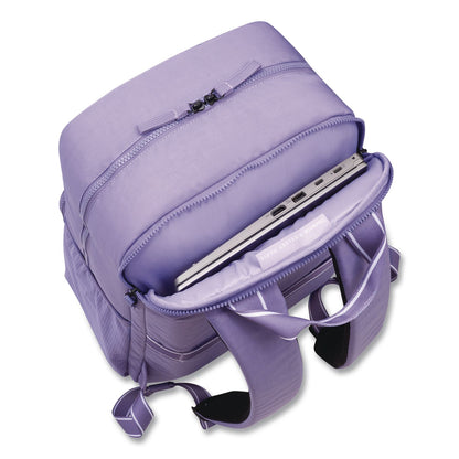 DELSEY PARIS Florence by Mills Carefree Carry Laptop Backpack, Fits Devices Up to 16.9", 12.5 x 7.25 x 17.5, Lavender (DSYF4398061128)