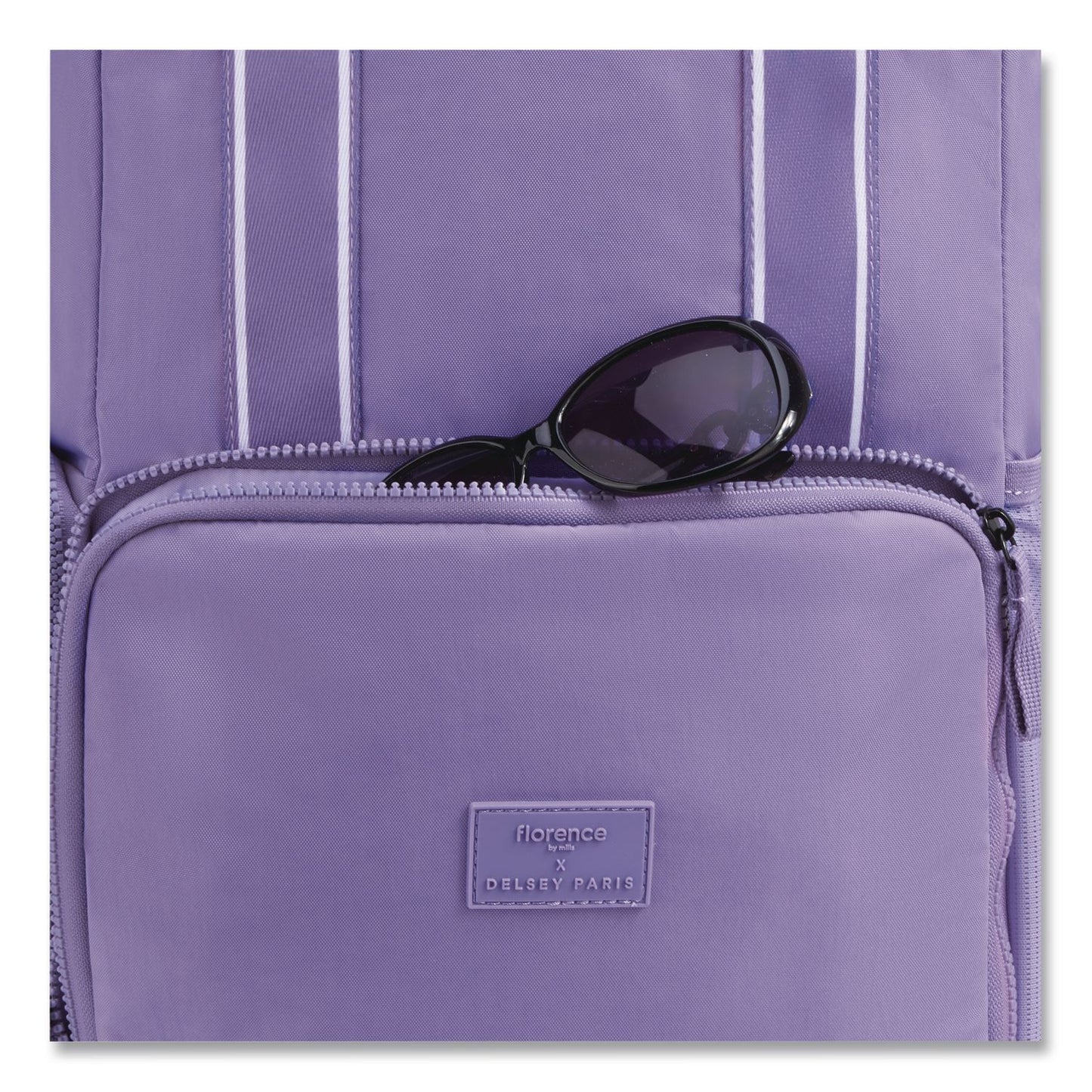DELSEY PARIS Florence by Mills Carefree Carry Laptop Backpack, Fits Devices Up to 16.9", 12.5 x 7.25 x 17.5, Lavender (DSYF4398061128)