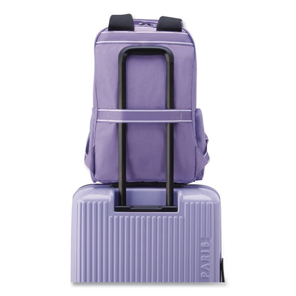 DELSEY PARIS Florence by Mills Carefree Carry Laptop Backpack, Fits Devices Up to 16.9", 12.5 x 7.25 x 17.5, Lavender (DSYF4398061128)
