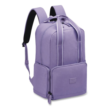 DELSEY PARIS Florence by Mills Carefree Carry Laptop Backpack, Fits Devices Up to 16.9", 12.5 x 7.25 x 17.5, Lavender (DSYF4398061128)