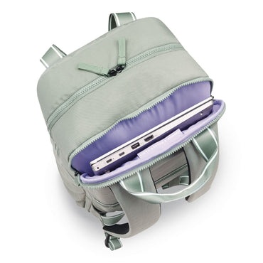 DELSEY PARIS Florence by Mills Carefree Carry Laptop Backpack, Fits Devices Up to 16.9", 12.5 x 7.25 x 17.5, Sage (DSYF4398061133)