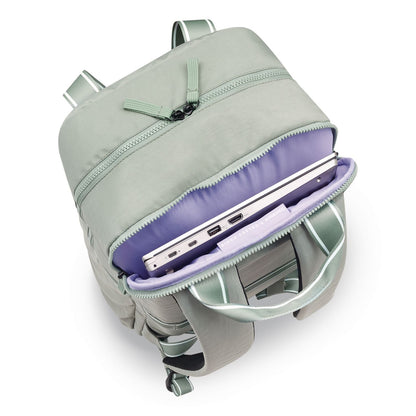 DELSEY PARIS Florence by Mills Carefree Carry Laptop Backpack, Fits Devices Up to 16.9", 12.5 x 7.25 x 17.5, Sage (DSYF4398061133)
