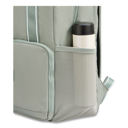 DELSEY PARIS Florence by Mills Carefree Carry Laptop Backpack, Fits Devices Up to 16.9", 12.5 x 7.25 x 17.5, Sage (DSYF4398061133)