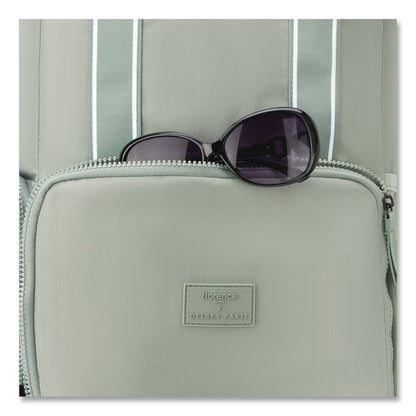 DELSEY PARIS Florence by Mills Carefree Carry Laptop Backpack, Fits Devices Up to 16.9", 12.5 x 7.25 x 17.5, Sage (DSYF4398061133)