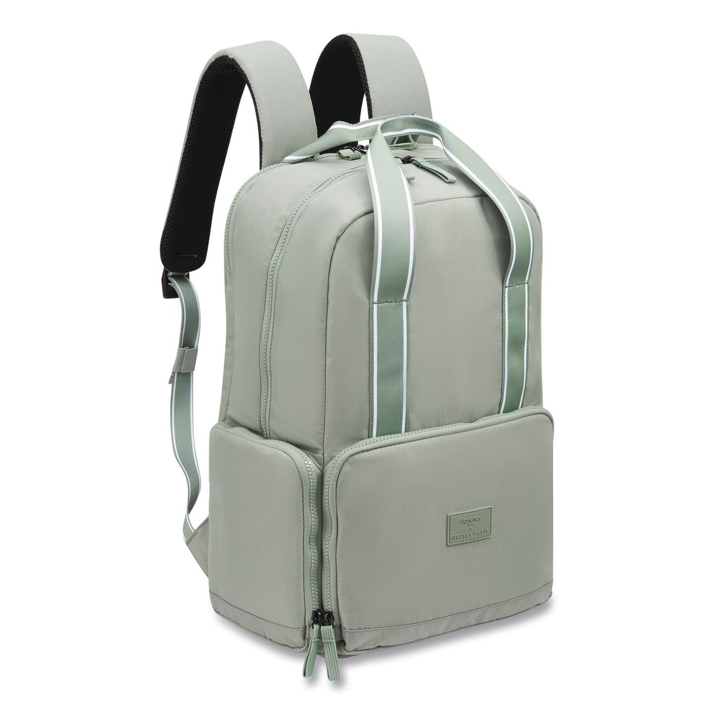 DELSEY PARIS Florence by Mills Carefree Carry Laptop Backpack, Fits Devices Up to 16.9", 12.5 x 7.25 x 17.5, Sage (DSYF4398061133)