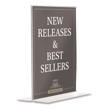 Excello Global Products® Double-Sided Sign Holder, 8.5 x 11 Insert (EXOSHT8511)