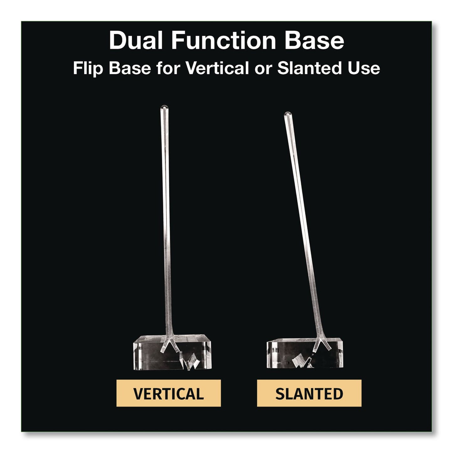 Global Printed Products Acrylic Sign Holder with Dual Function Base, 5 x 7 Insert (GPUSGNHAB5X7)