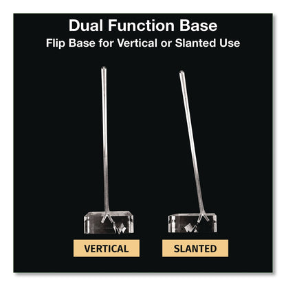 Global Printed Products Acrylic Sign Holder with Dual Function Base, 5 x 7 Insert (GPUSGNHAB5X7)