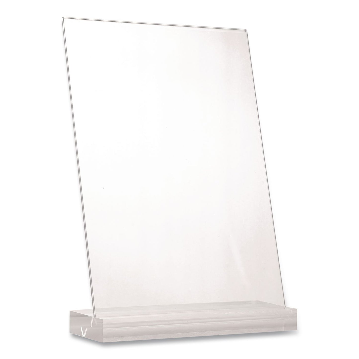 Global Printed Products Acrylic Sign Holder with Dual Function Base, 5 x 7 Insert (GPUSGNHAB5X7)