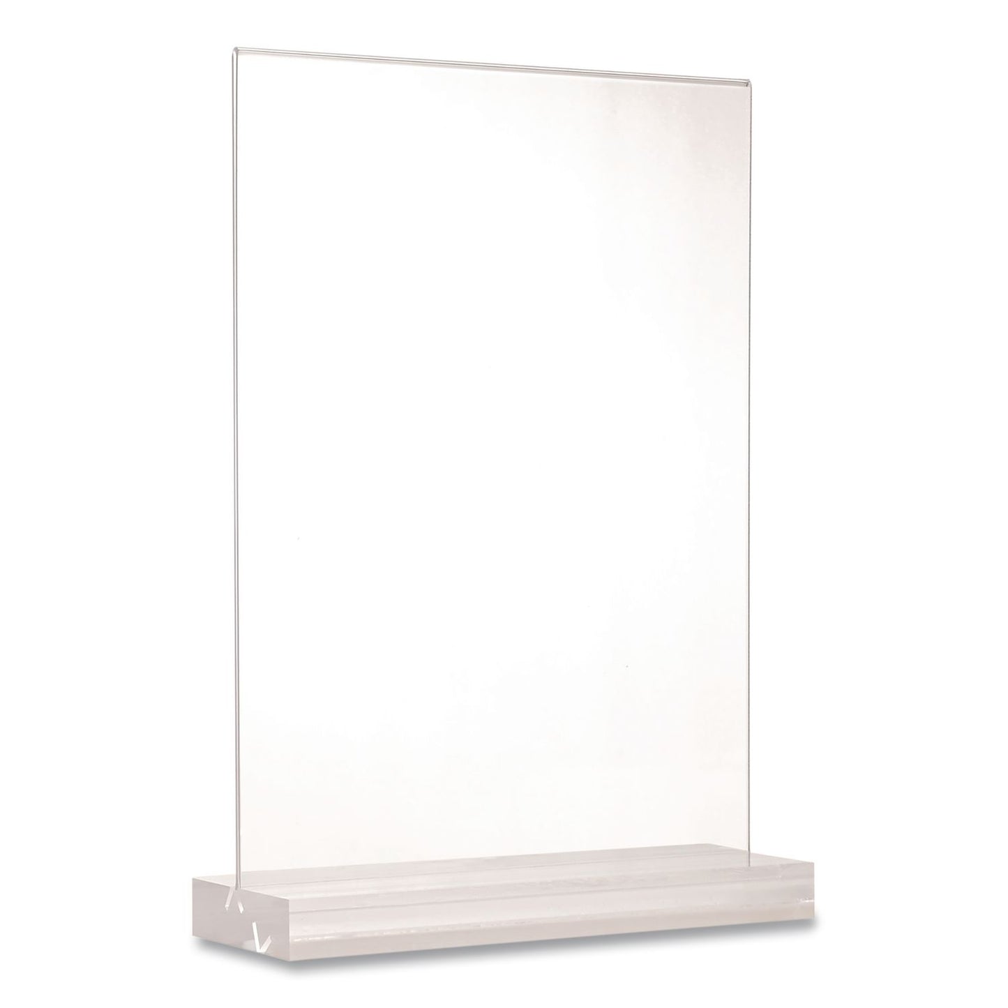 Global Printed Products Acrylic Sign Holder with Dual Function Base, 5 x 7 Insert (GPUSGNHAB5X7)