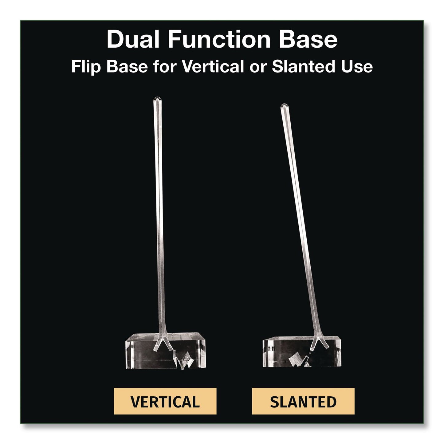 Global Printed Products Acrylic Sign Holder with Dual Function Base, 8.5 x 11 Insert (GPUSGNHAB8511)