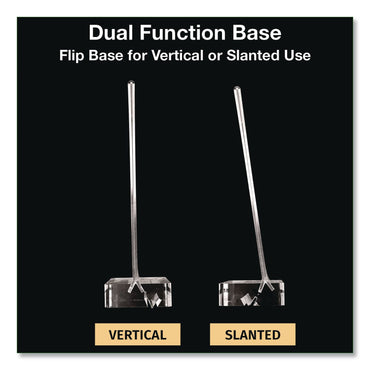 Global Printed Products Acrylic Sign Holder with Dual Function Base, 8.5 x 11 Insert (GPUSGNHAB8511)