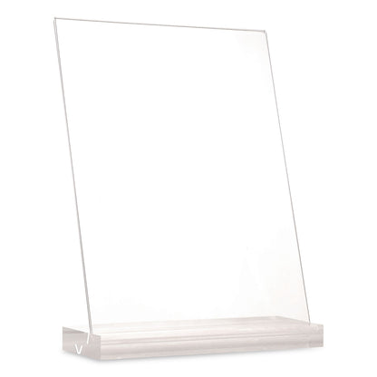 Global Printed Products Acrylic Sign Holder with Dual Function Base, 8.5 x 11 Insert (GPUSGNHAB8511)