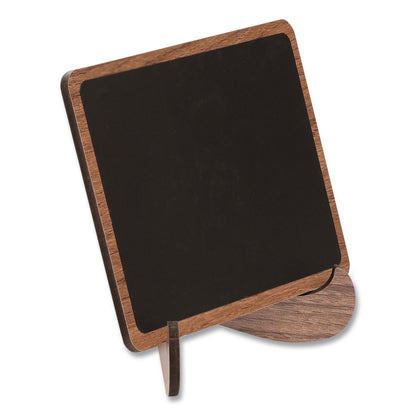Excello Global Products® Mini Chalkboards, Black Surface, Brown Frame, 2.9 x 3.9, 10/Pack (EXOMINICHLK)