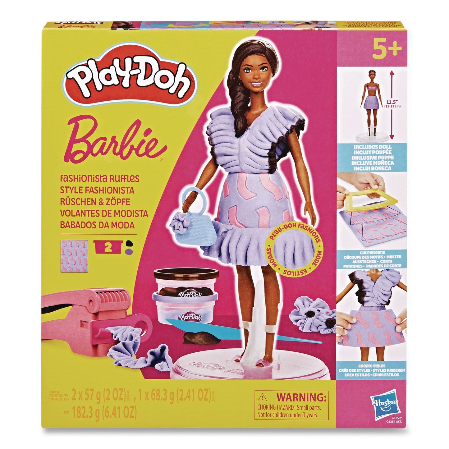 Hasbro Play-Doh Barbie Fashionista Ruffles Doll Set (HSBG1359)