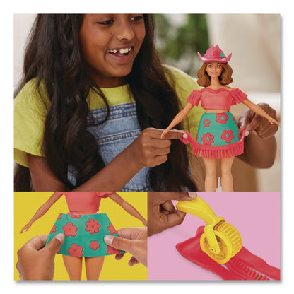 Hasbro Play-Doh Barbie Florals and Fringe Doll Set (HSBG1360)