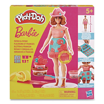Hasbro Play-Doh Barbie Florals and Fringe Doll Set (HSBG1360)