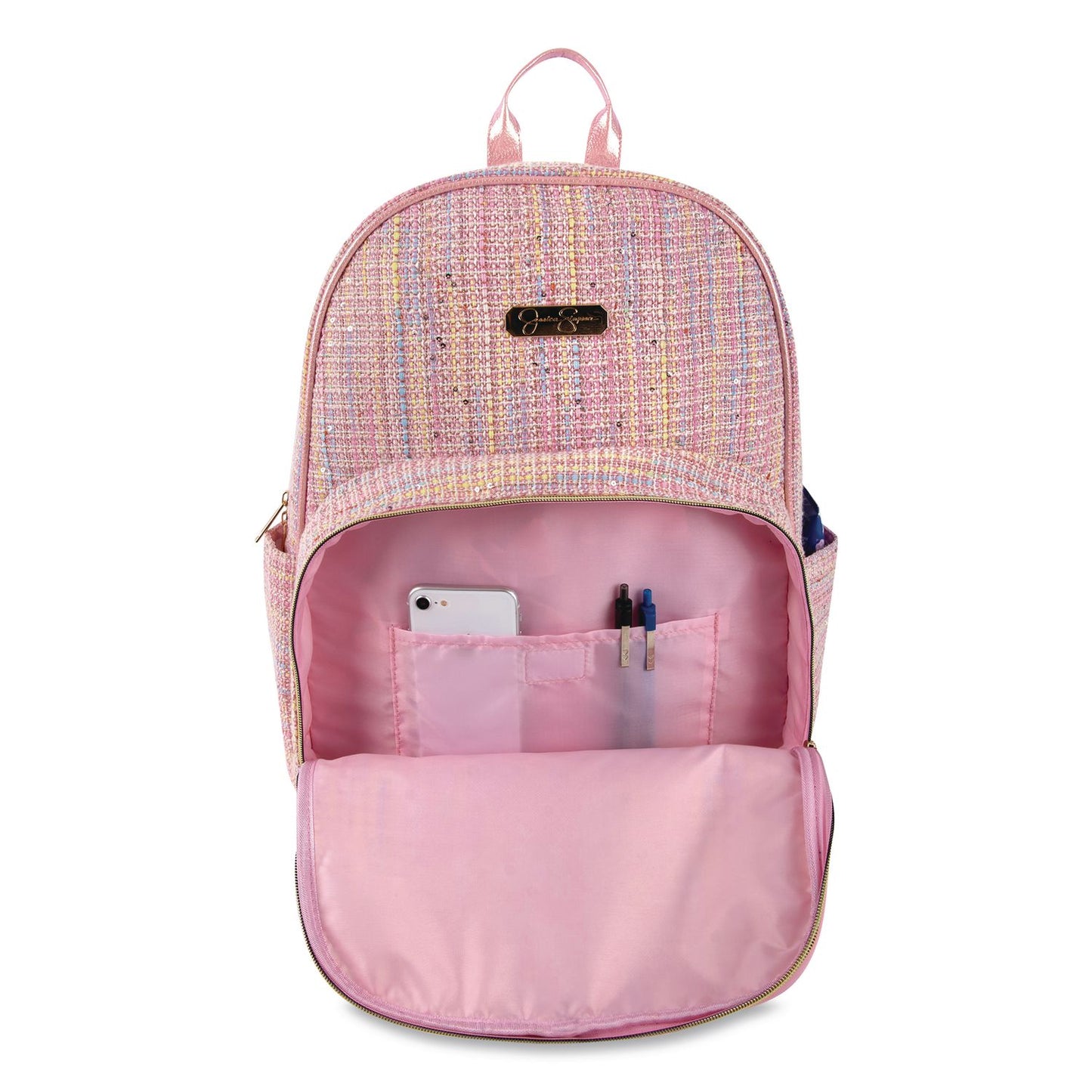 Jessica Simpson Laptop Backpack, Fits Devices Up to 16", 12.5 x 6 x 17, Pink (JSS4060STA)