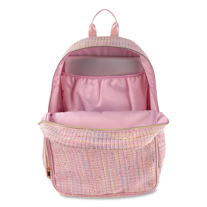 Jessica Simpson Laptop Backpack, Fits Devices Up to 16", 12.5 x 6 x 17, Pink (JSS4060STA)