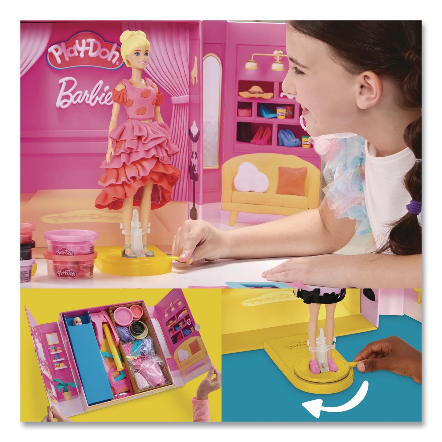 Hasbro Play-Doh Barbie Designer Fashion Show Playset (HSBG1356)