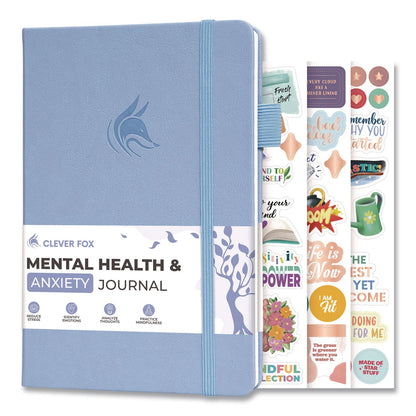 Clever Fox® Mental Health and Anxiety CBT Journal, Periwinkle Cover, 8.3 x 5.8 Sheets (LFXCFMHJPRWNKL)