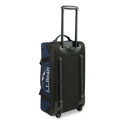 L.L.Bean® Adventure 22" Polyester Telescoping Carry-On Travel Duffel with Wheels, 22 x 12 x 9, Navy (LLB52071174)