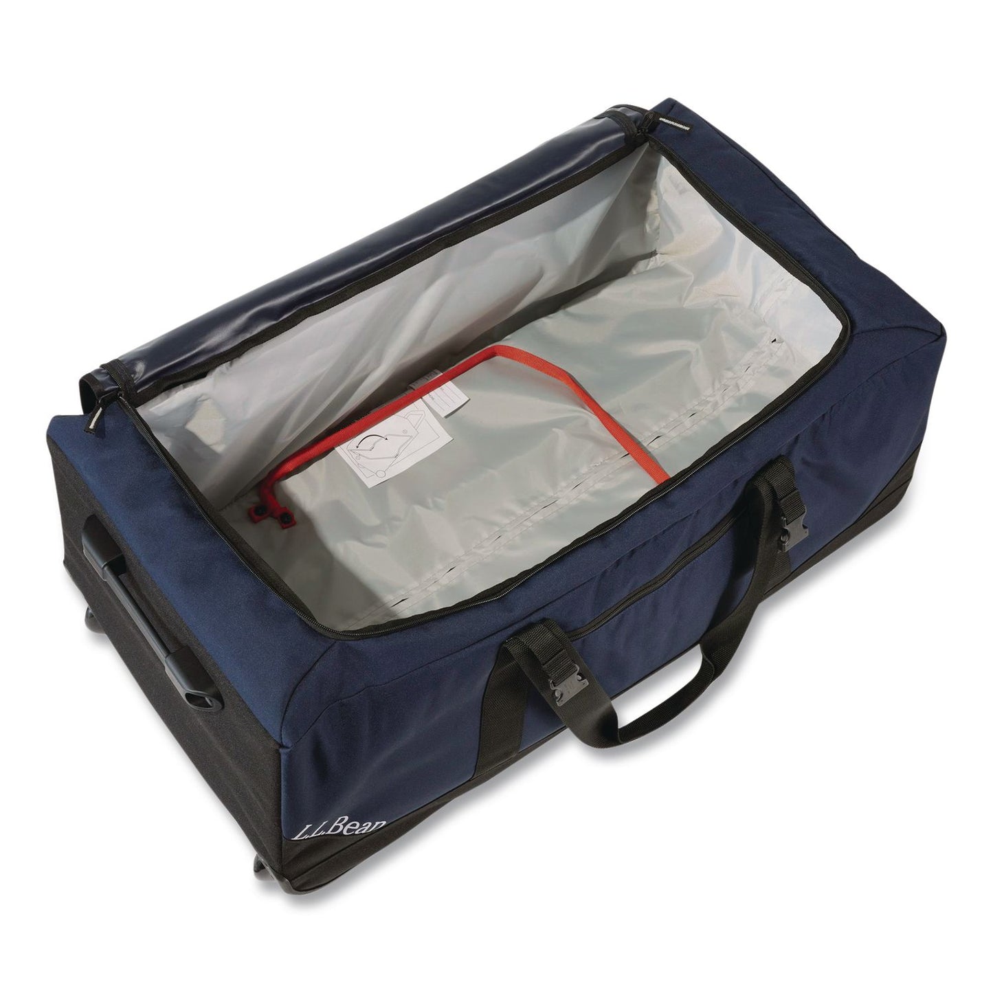 L.L.Bean® Adventure 22" Polyester Telescoping Carry-On Travel Duffel with Wheels, 22 x 12 x 9, Navy (LLB52071174)