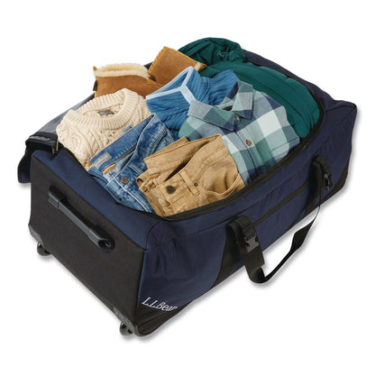 L.L.Bean® Adventure 22" Polyester Telescoping Carry-On Travel Duffel with Wheels, 22 x 12 x 9, Navy (LLB52071174)